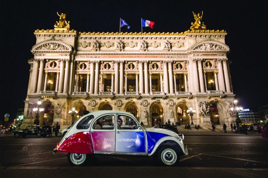 Private tour of Paris by Night with Champagne - A small French car with a big personality
