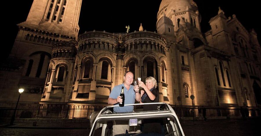 Private tour of Paris by Night with Champagne - From the Champs Elysees to the Arc de Triomphe