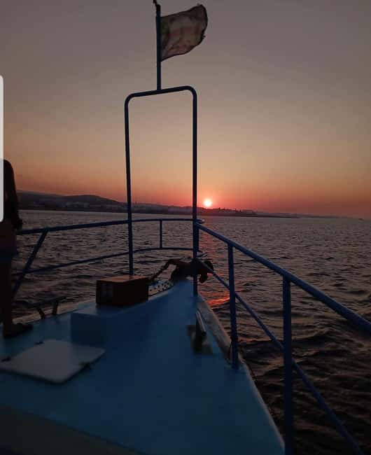 Protaras Blue Lagoon Sunset Tour with Pizza & Champagne - Blue Lagoon before sunset