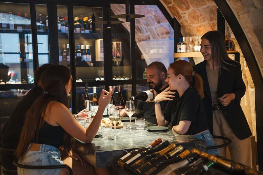 Rethymno: Cretan Wine Tasting Guided Tour with Local Food - Five wines in a Rethymno wine cellar