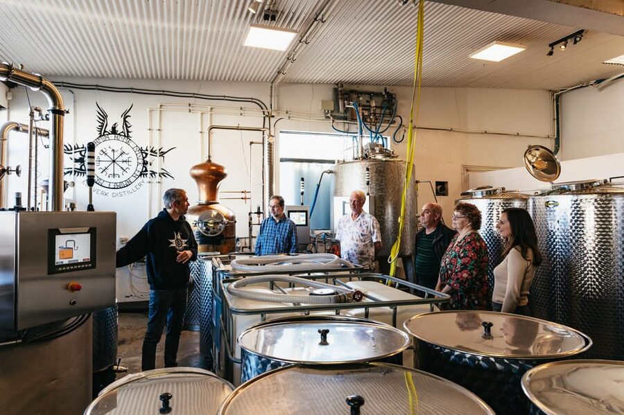Reykjavik: Eimverk Distillery Guided Tour with Tasting - Tasting Flóki, Vor, and Víti Brennivín