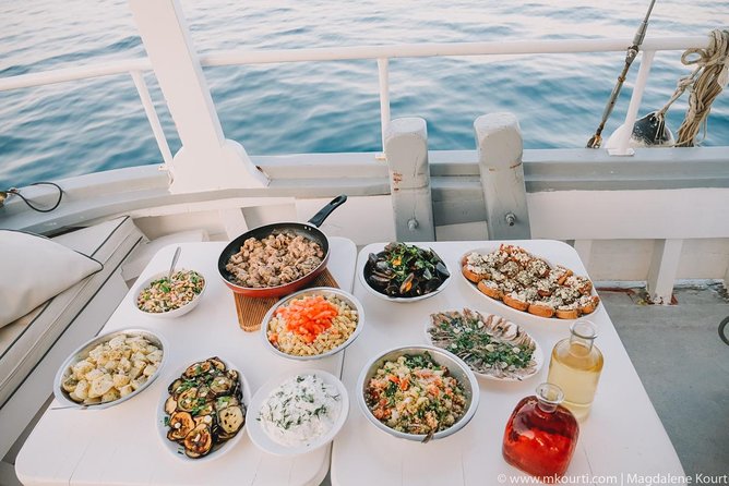 Rhodes Exclusive Swim Cruise Cocktail Open bar & Gourmet Buffet - Starting at Mandraki Harbour with Rhodes behind you