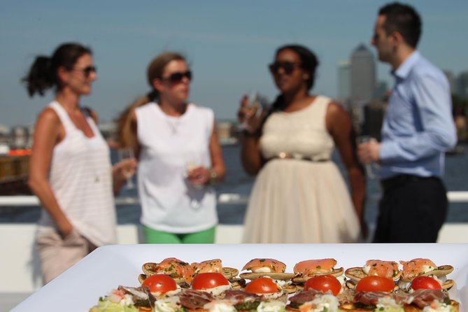 River Thames Evening Cruise with Sparkling wine and Canapés - From Tower Pier to the London Eye