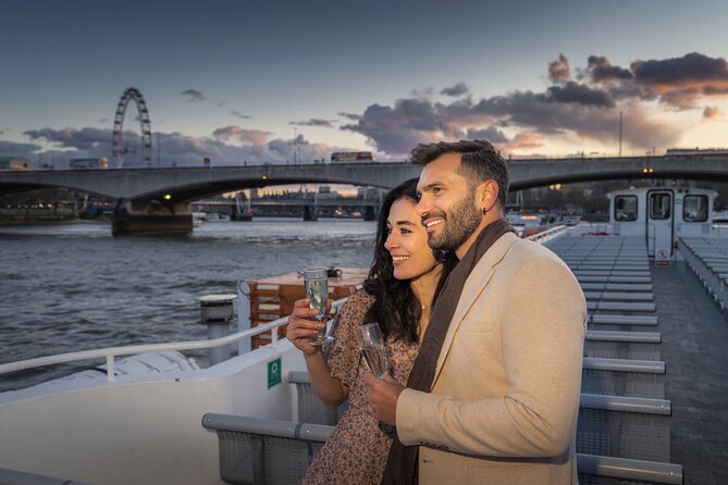 River Thames Evening Cruise with Sparkling wine and Canapés - Big Ben and Westminster at blue hour