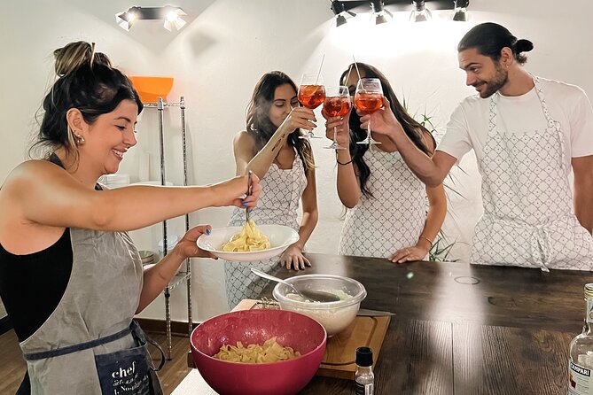 Rome Tipsy Cooking Class: Make Pasta and Mix 3 Spritz Cocktails - Eating together and finishing with Limoncello