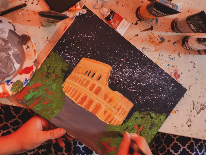 Rome: Tipsy Painting Class with Fine Wine and Arts - Why the take-home canvas matters