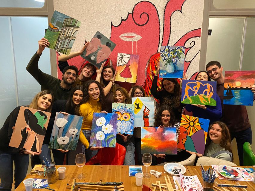 Rome: Wine and Paint Experience in Piazza Navona - Key points at a glance