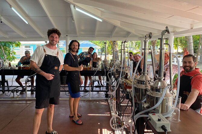 Rum Making Masterclass Galleon Beach Antigua 2 People per Station - Watching the still and learning how rum is made