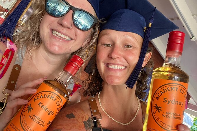 Rum Making Masterclass Galleon Beach Antigua 2 People per Station - Filling, sealing, and naming the 750ml bottle