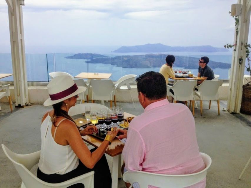 Santorini: Guided Tour to 3 Wineries with Wine Tastings - Anhydrous Cellar Door and the relaxed finish