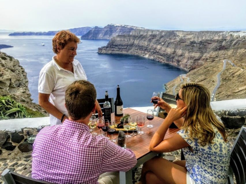 Santorini: Guided Tour to 3 Wineries with Wine Tastings - What you actually taste and eat