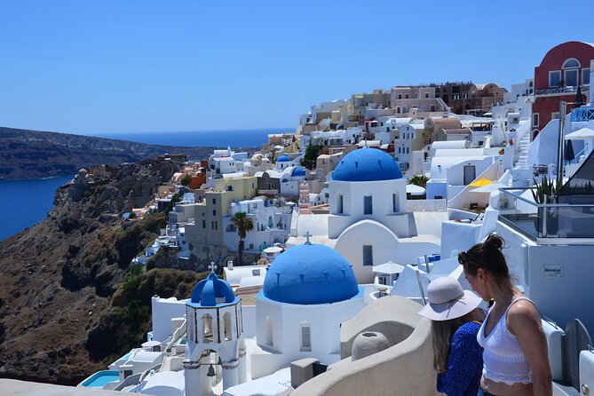 Santorini Highlights Small-Group Tour with Wine Tasting option - Pyrgos and Prophet Elias: two different views of the island