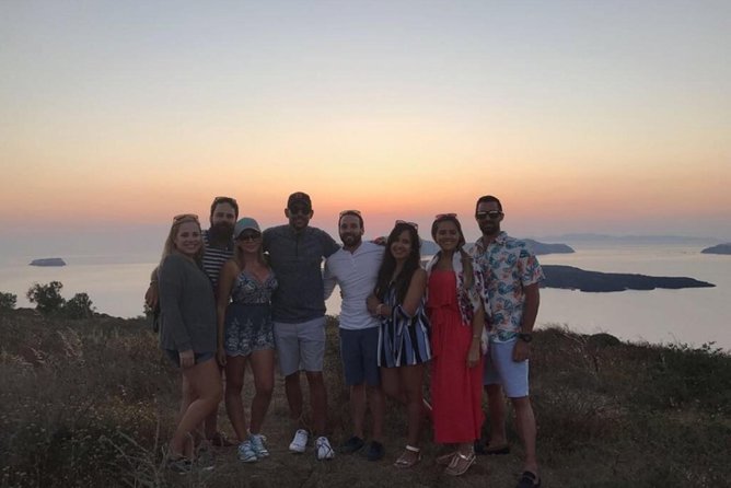 Santorini Sunset Wine Tour with Santo Winery Views - How the small group changes the mood