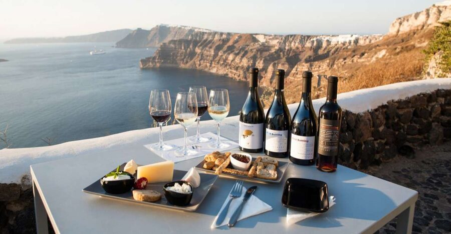 Santorini: Three Wineries and One Brewery Tour with Tastings - Art Space Winery brings history and art together