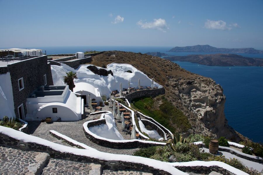Santorini: Three Wineries and One Brewery Tour with Tastings - Estate Argyros shows the modern side of old methods