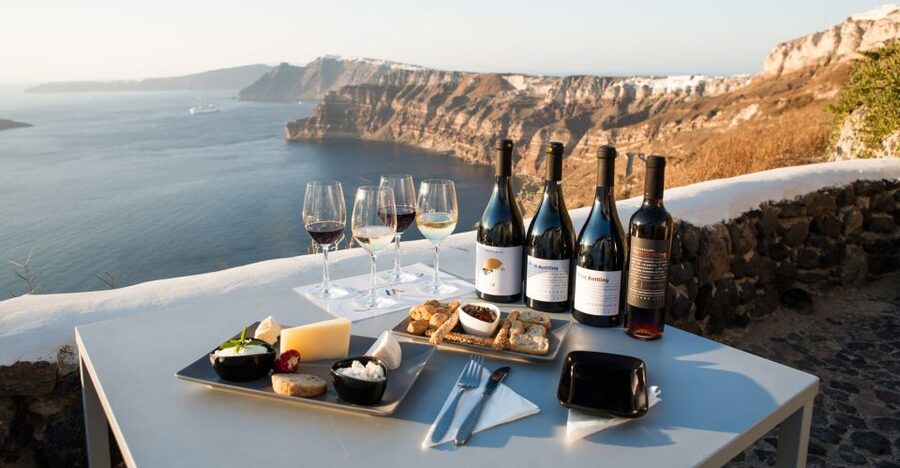 Santorini: Three Wineries and One Brewery Tour with Tastings - The Santorini Brewing Company starts things casually
