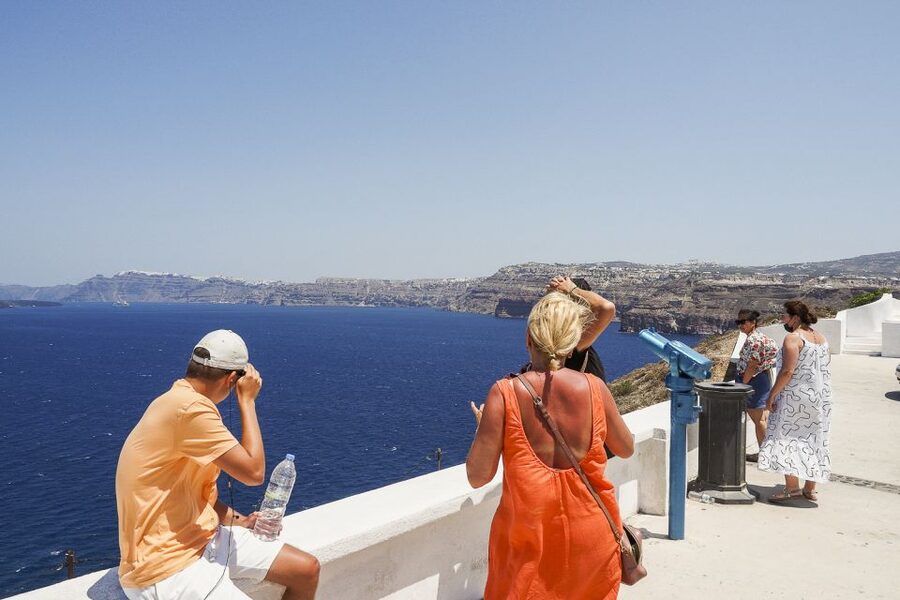 Santorini: Top Sights Day Trip, Wine Tasting, & Oia Sunset - Transport, guides, and the pace of the day
