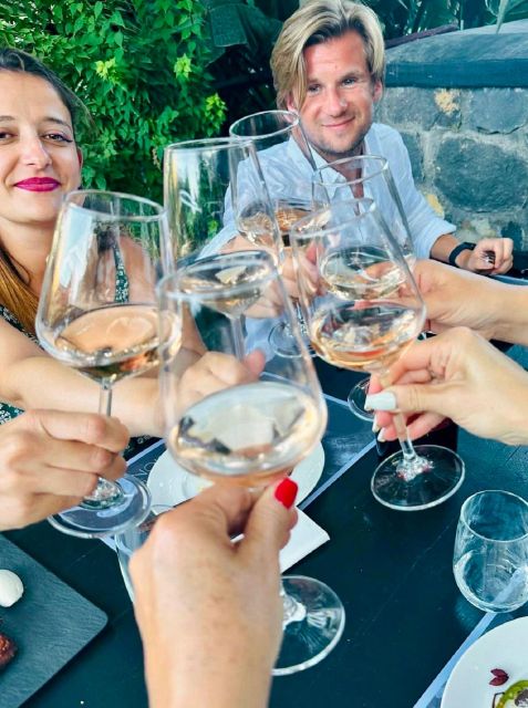 Santorini: Tour of Wineries with Wine Tasting & Food - Vineyard views and the work behind the bottle