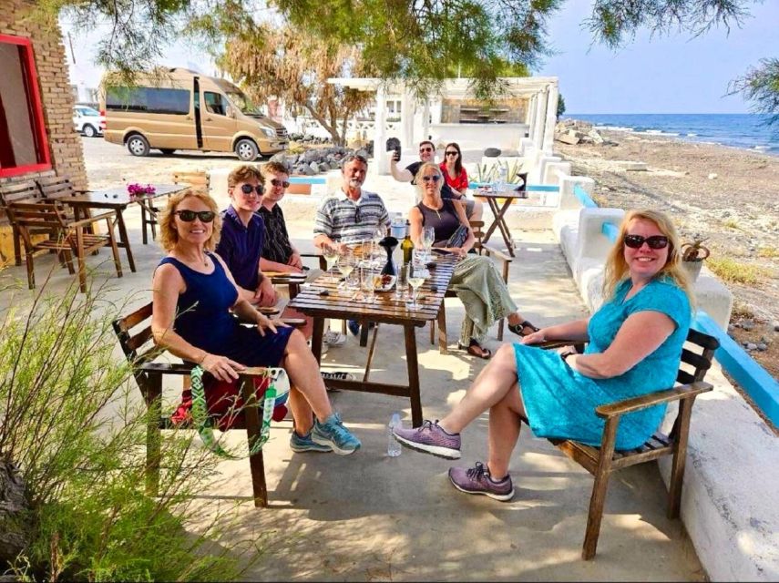 Santorini: Tour of Wineries with Wine Tasting & Food - Final winery and the Santorini sunset