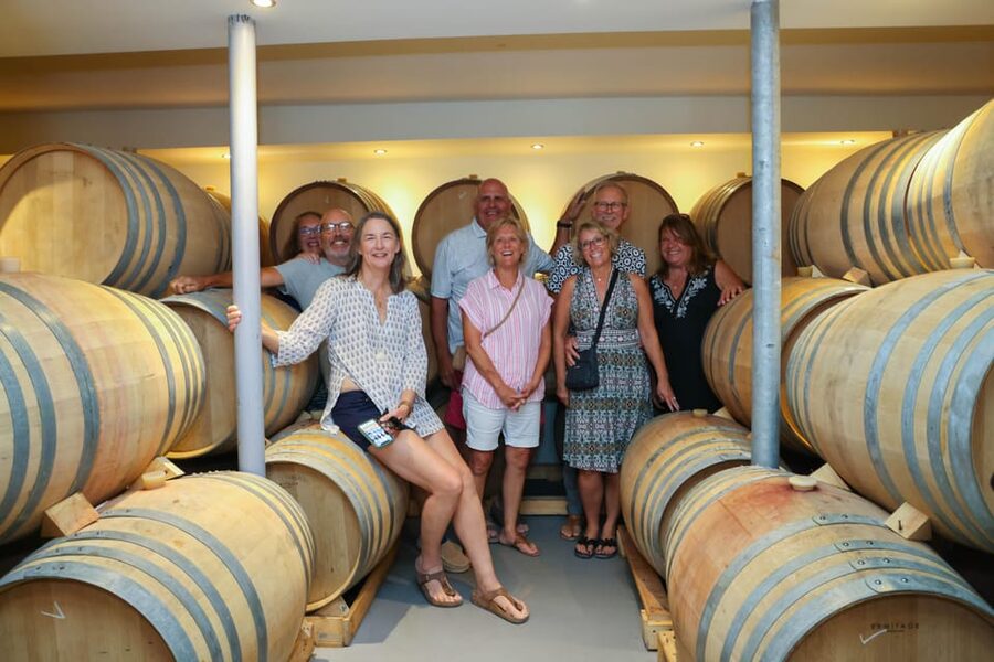 Santorini: Tour of Wineries with Wine Tasting & Food - Pickup by minivan and a small-group start
