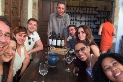 Santorini Wine Adventure with 12 Wine Tastings, Tapas and Sunset