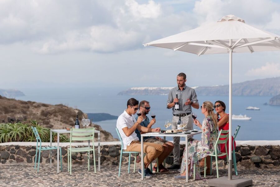 Santorini Wine Roads: Tour of 3 Wineries with a Sommelier - The island drive and first look at the vines