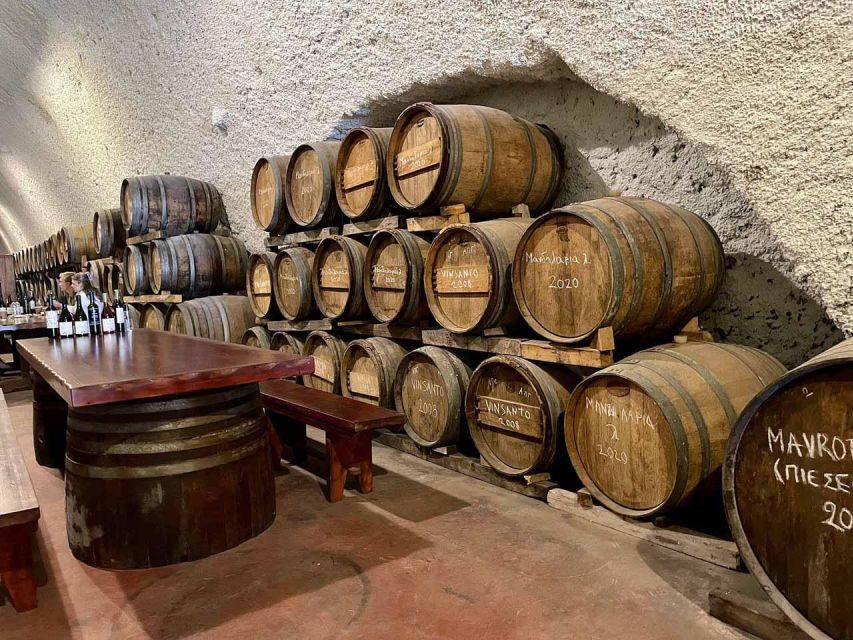 Santorini: Wine Tasting Tour with Snacks - Santo Winery brings the big view