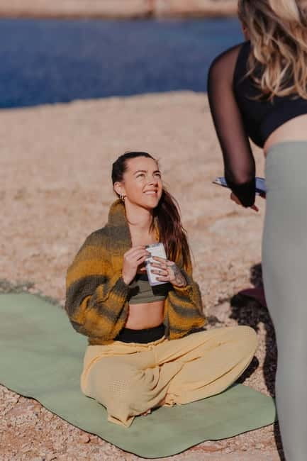 Secret Cove Yoga and Cava Experience in Ibiza Crystal Waters - What the yoga class actually feels like