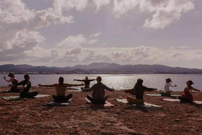 Secret Cove Yoga and Cava Experience in Ibiza Crystal Waters - The short coastal walk and meeting point