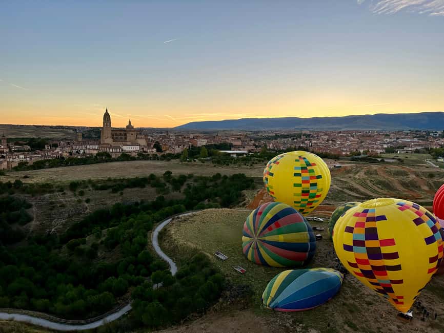 Segovia: Hot-air balloon ride with cava toast - What $141 buys you
