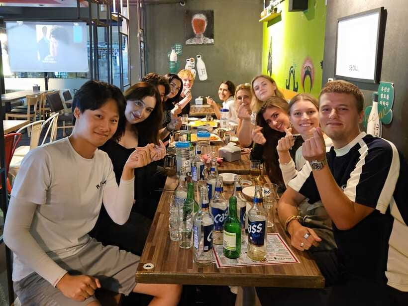 Seoul: Korean Drinking Games Night (non-drinkers welcome) - A small group makes solo visitors feel at home