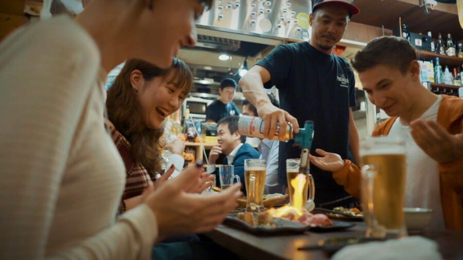 Shibuya Meltdown Night Tour: All-You-Can-Drink Bar Hopping - The yokocho and the working-night atmosphere