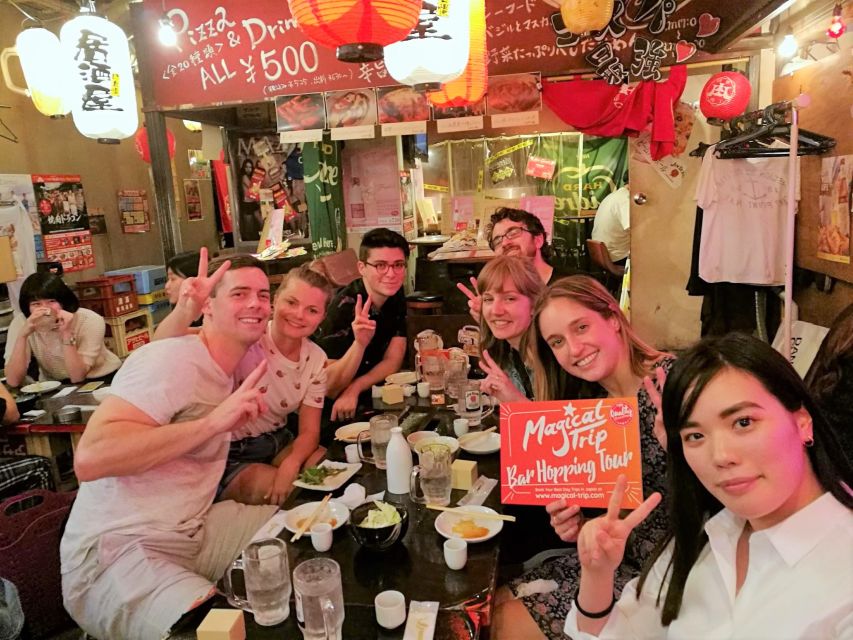 Shibuya Meltdown Night Tour: All-You-Can-Drink Bar Hopping - Food expectations: satisfying, but not fixed
