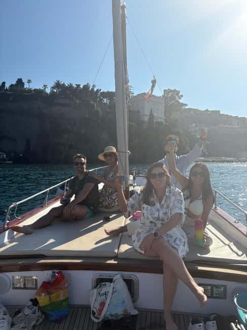 Sorrento: Boat Coastal Cruise with Swim and Limoncello - Queen Giovanna’s Bath and the first coastal views
