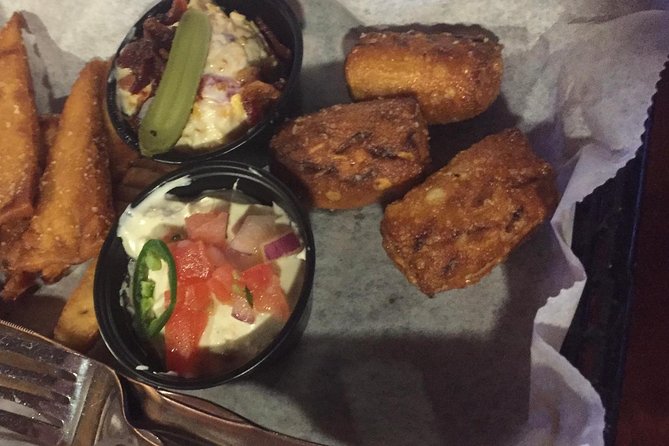 Southern Flavors Food, Pub Crawl, and History Walking Tour - Shrimp and grits, fried green tomatoes, and peach cobbler