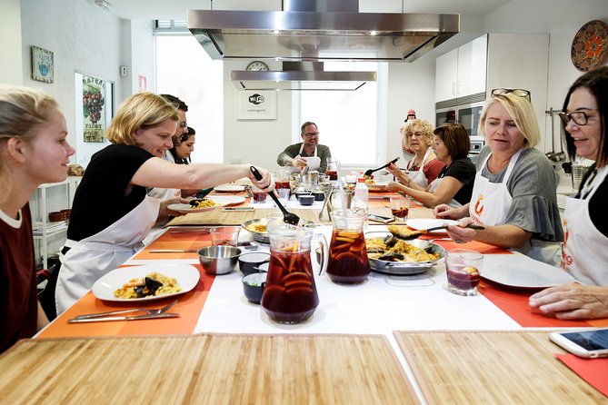 Spanish Cooking Class Paella Tapas and Sangria in Madrid - Food restrictions, drinks, and family fit
