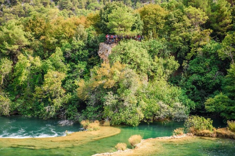 Split/Trogir: Krka National Park Day Trip with Wine Tasting - A 30-minute boat ride through the Krka canyon