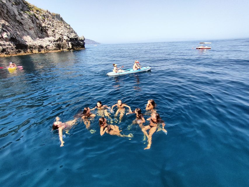Taormina: Coastal Highlights Cruise with Wine & Food Tasting - Etna wine meets Sicilian salami and cheese