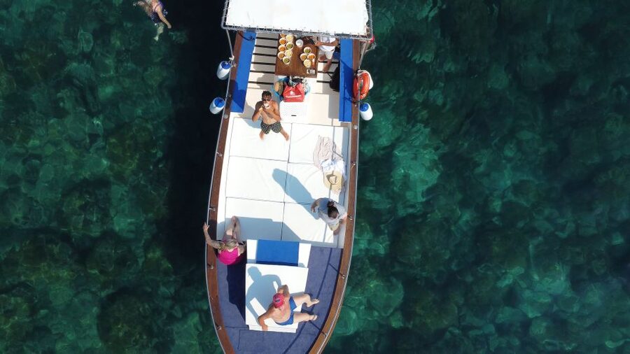 Taormina: Coastal Highlights Cruise with Wine & Food Tasting - Swimming, snorkeling, and shallow caves