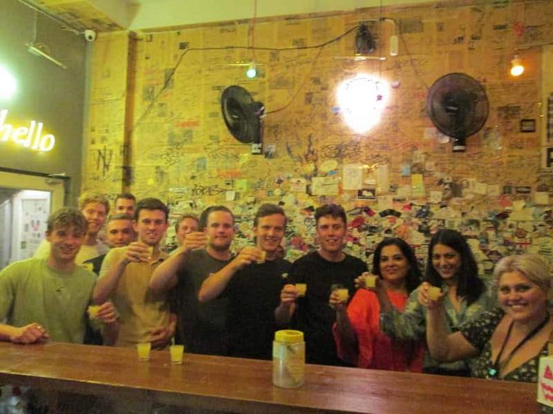 Tbilisi: Irine's Pub Crawls - Starting with wine and cheese at Fabrika Hostel