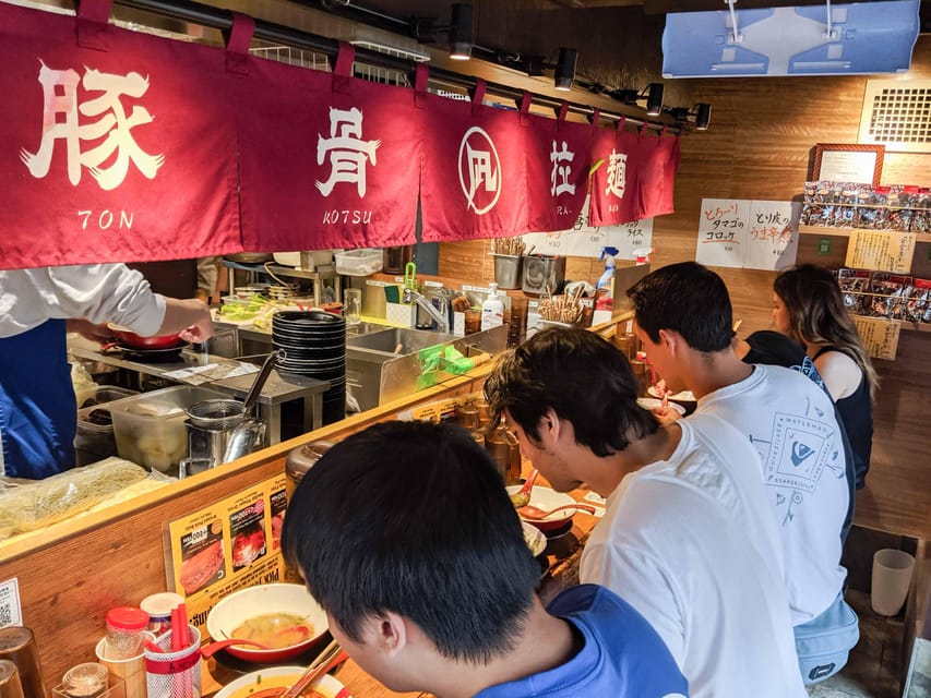 Tokyo: Ramen Tasting Tour with 6 Mini Bowls of Ramen - Walking, trains, and the pace of the evening