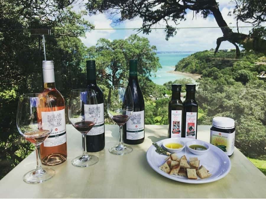 Waiheke Island Gourmet Food and Wine Tour with Lunch - First tastings: oysters, olive oil, and boutique wine